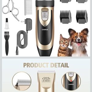 Dog Clippers Low Noise Professional Dog Grooming Clippers Rechargeable